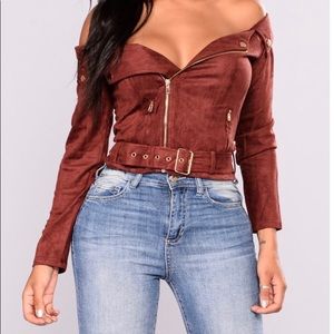 Off the shoulder jacket